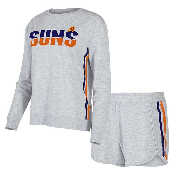 

Женский комплект для сна с длинным рукавом и шортами concepts sport gray phoenix suns cedar Unbranded