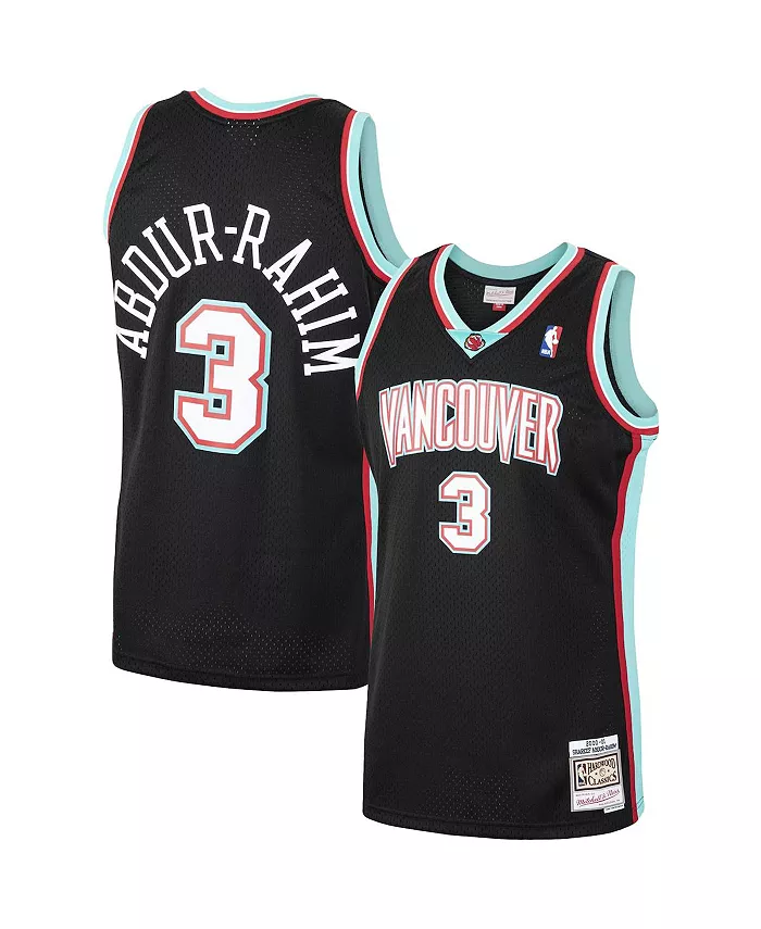

Мужская баскетбольная майка Shareef Abdur-Rahim Vancouver Grizzlies Hardwood Classics Swingman, черная, сезон 2000-2001 Mitchell & Ness