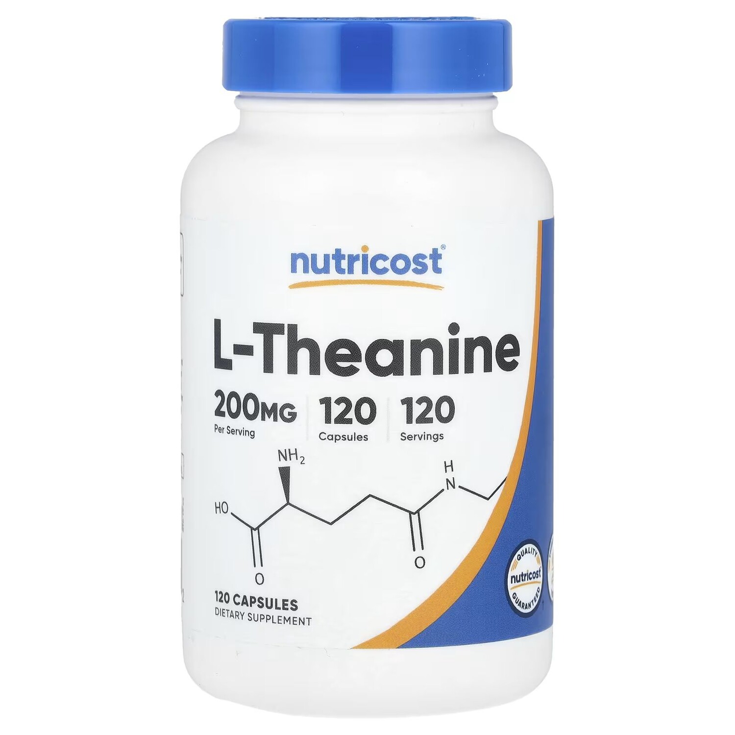 

L-теанин, 200 мг, 120 капсул Nutricost