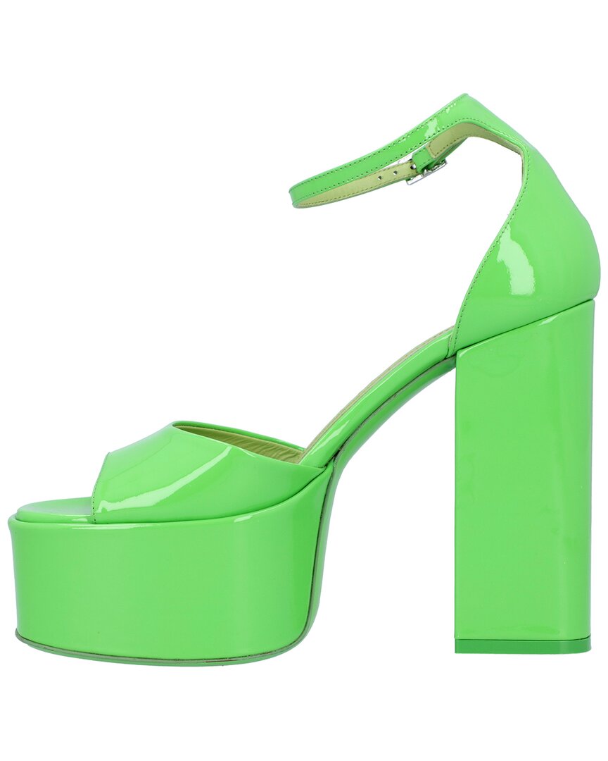 Paris Texas Tatiana Leather Sandal, зеленый — фото 2
