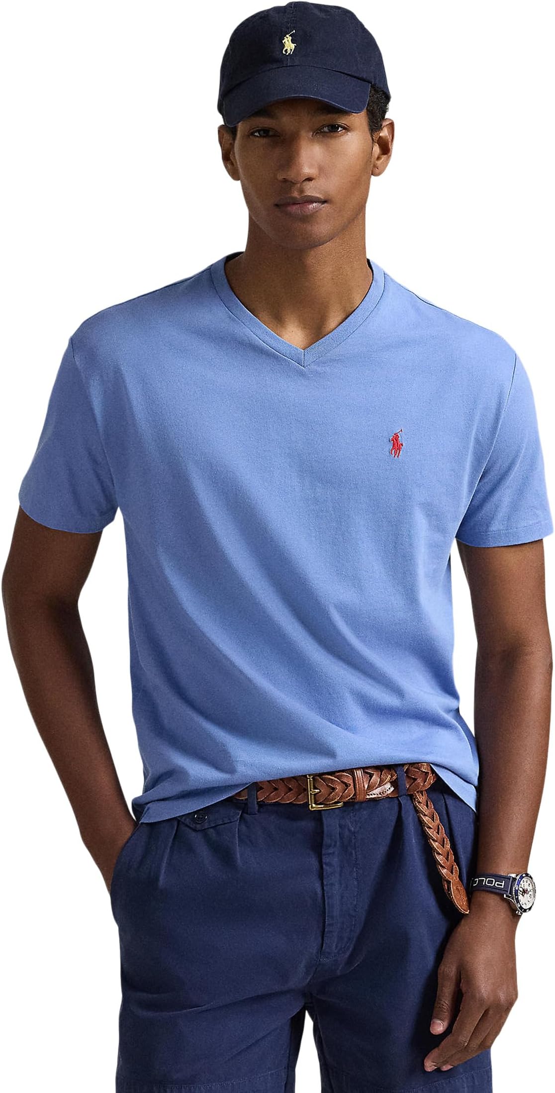 

Футболка Polo Ralph Lauren Classic Fit Jersey Crewneck T-Shirt, цвет Campus Blue