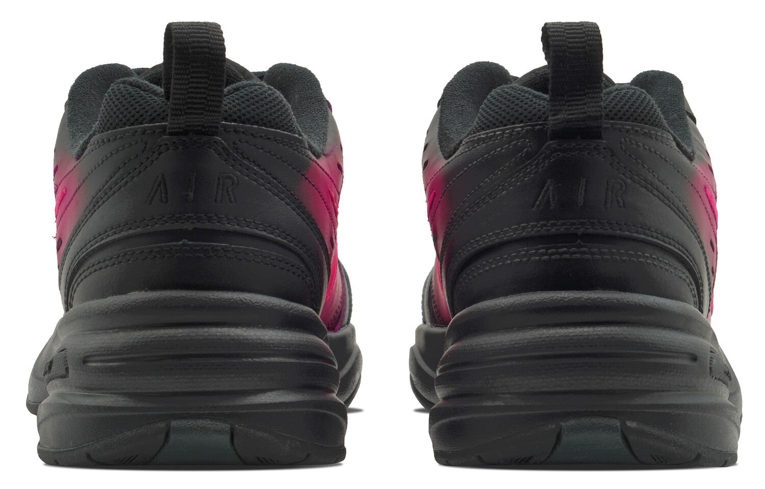 Массивные кроссовки Nike Air Monarch 4 унисекс, Black Rose Red