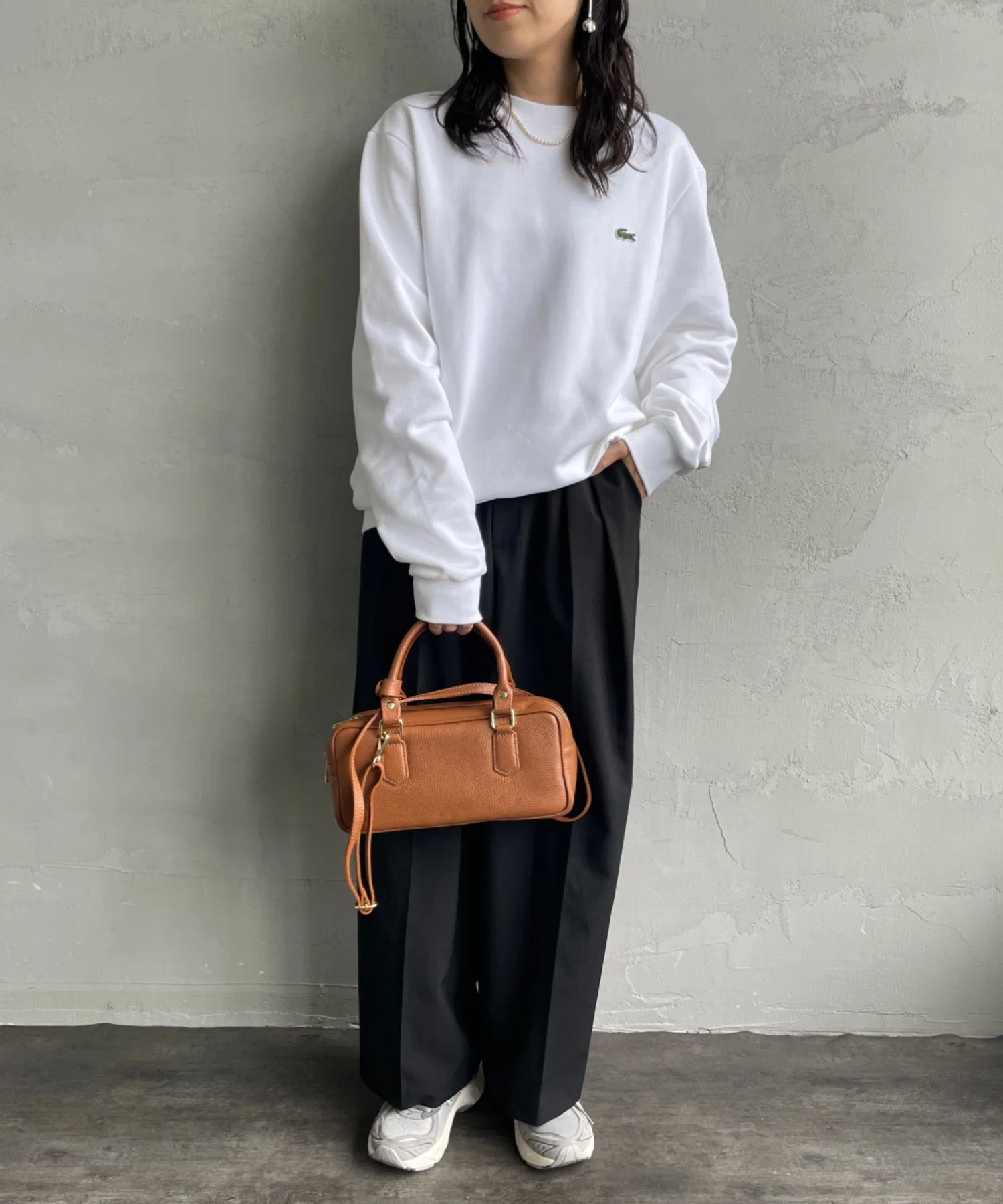 Толстовка LACOSTE с логотипом, хлопковая, однотонная — фото 2