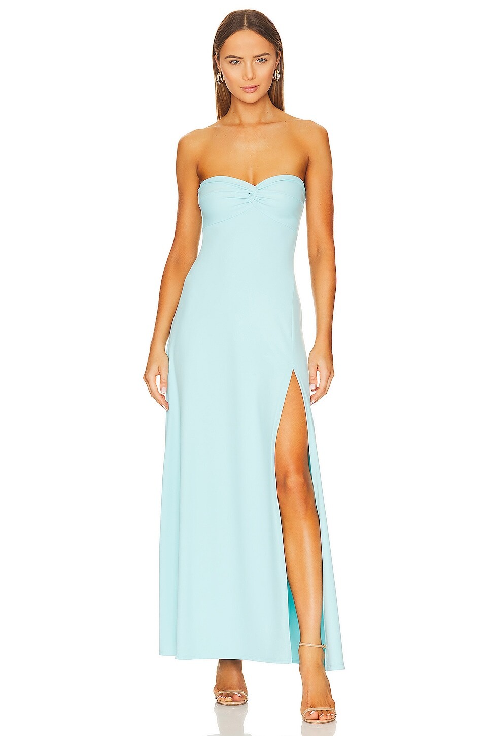 

Платье Susana Monaco Twist Front Strapless, цвет Fresh Water