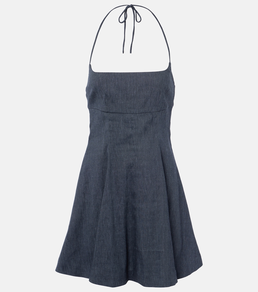 

Мини-платье Leone из льняной смеси денима Staud, Chambray