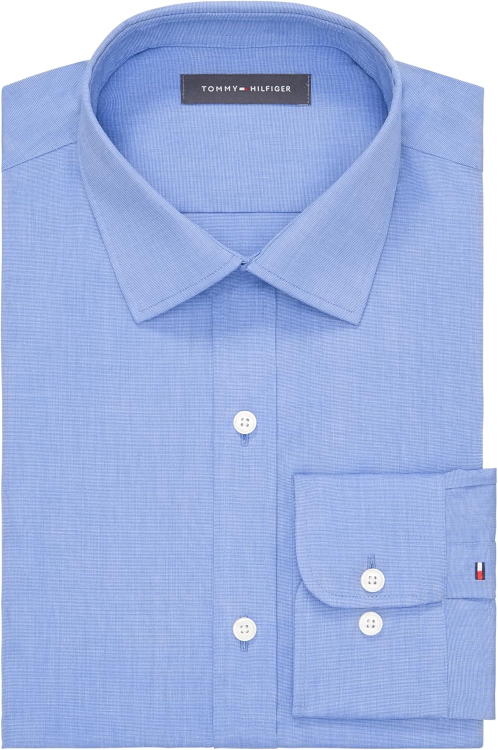 Рубашка мужская Tommy Hilfiger Flex Essentials на пуговицах, French Blue — фото 3