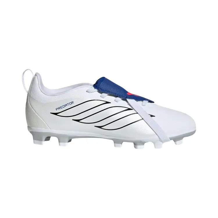Adidas Predator Club Fold Over Tongue FG AG Little Kid 'Cloud White Zero Metallic Royal Blue'