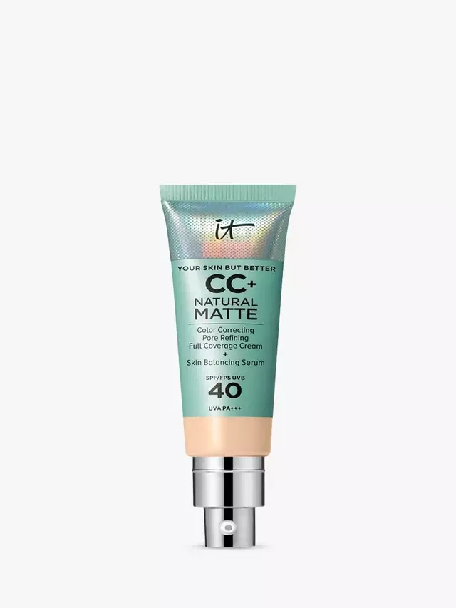 Тональный крем CC+ Natural Matte Foundation SPF 40 для лучшей кожи IT Cosmetics, Fair