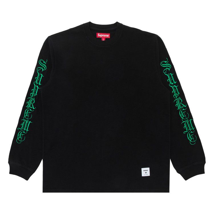 

Топ Supreme Old English Long-Sleeve Top, Black