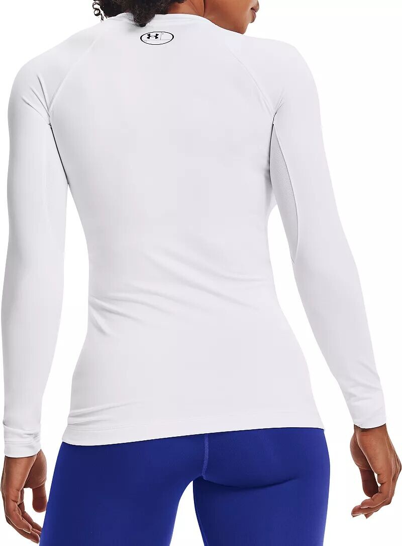 Аутентичный женский пуловер с круглым вырезом Under Armour 2.0 ColdGear, белый — фото 3