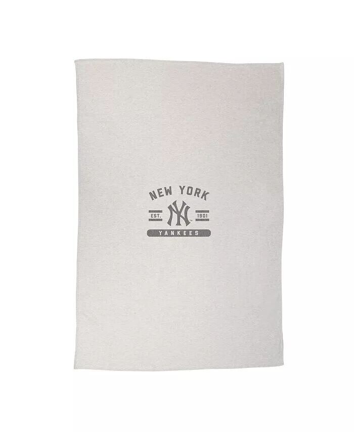 

Одеяло-толстовка New York Yankees 54 x 84 дюйма Logo Brands, серый
