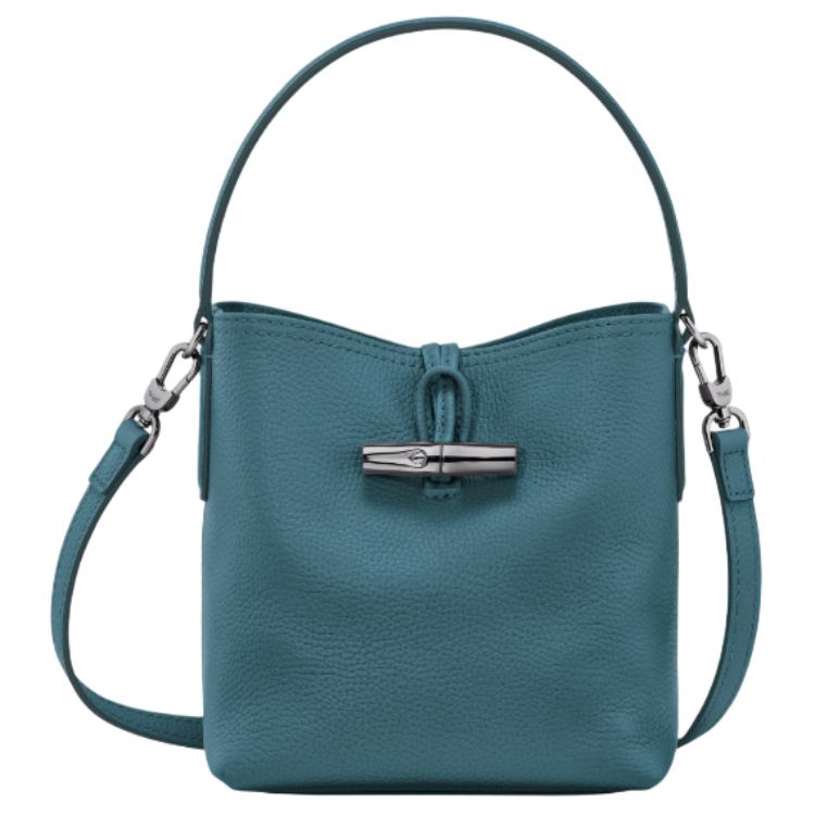 

LONGCHAMP Женская сумка через плечо из натуральной кожи павлин синий