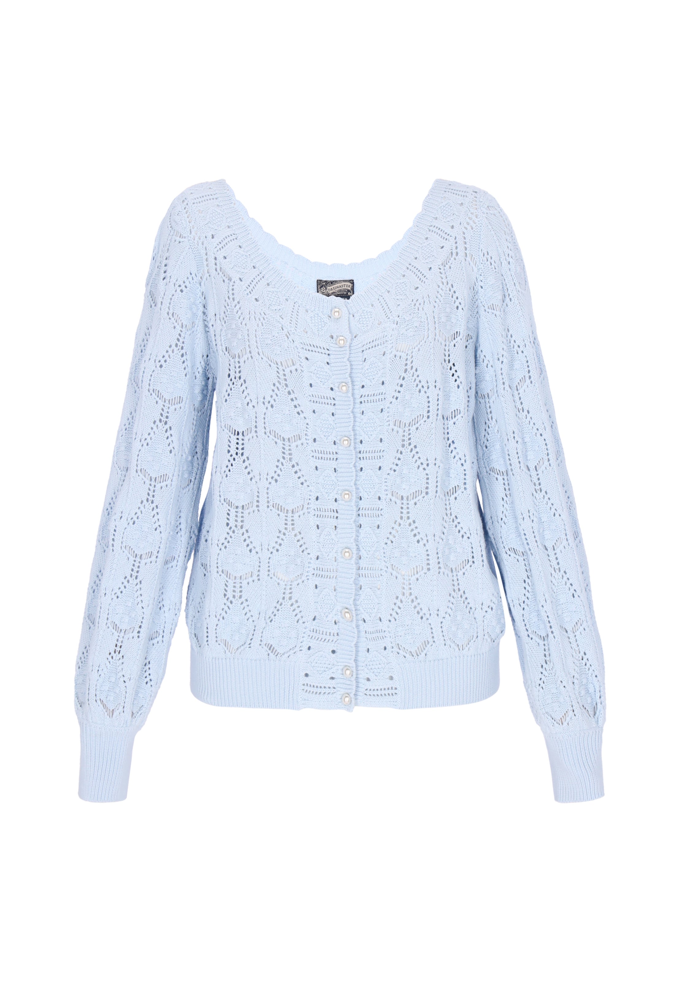 

DreiMaster Vintage Вязаный кардиган в небесно-голубом цвете