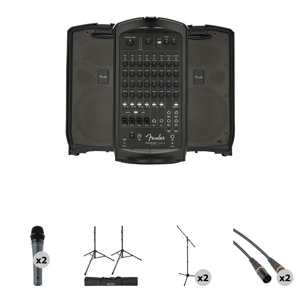 

Портативная PA-системы Fender Passport Venue Series 2 Portable Powered PA Kit with