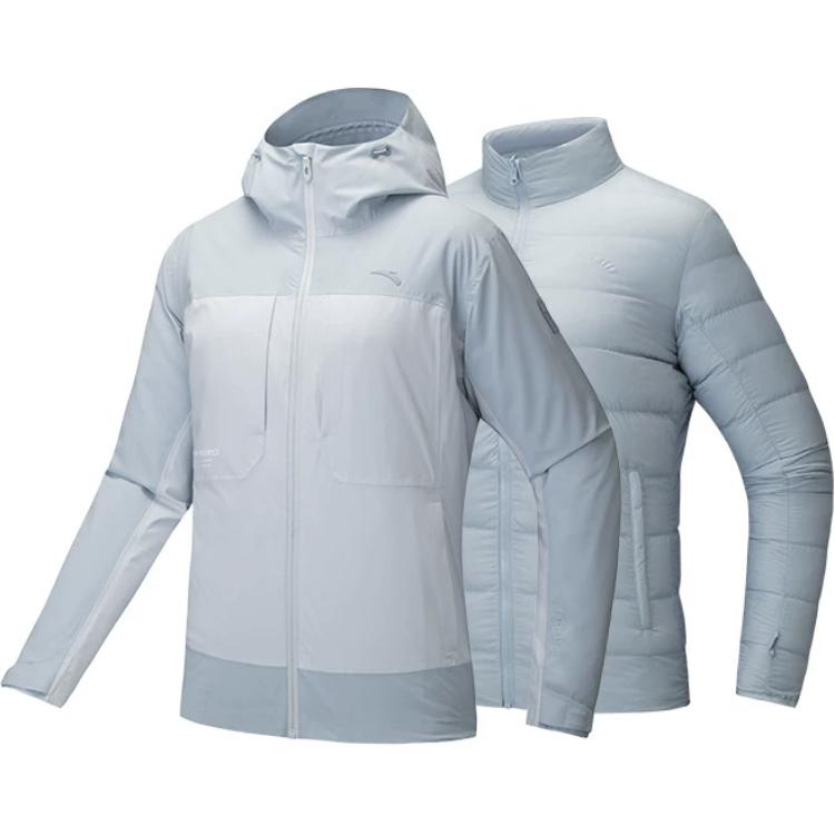 

ANTA Термозащитная ветровка для женщин, Milk Gray Blue/Soaring Blue