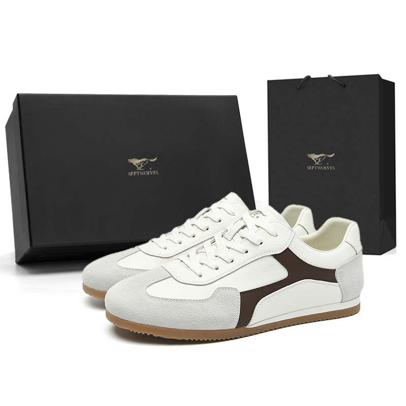 

Низкие повседневные туфли мужские SEPTWOLVES, White (Standard Leather Shoe Size)