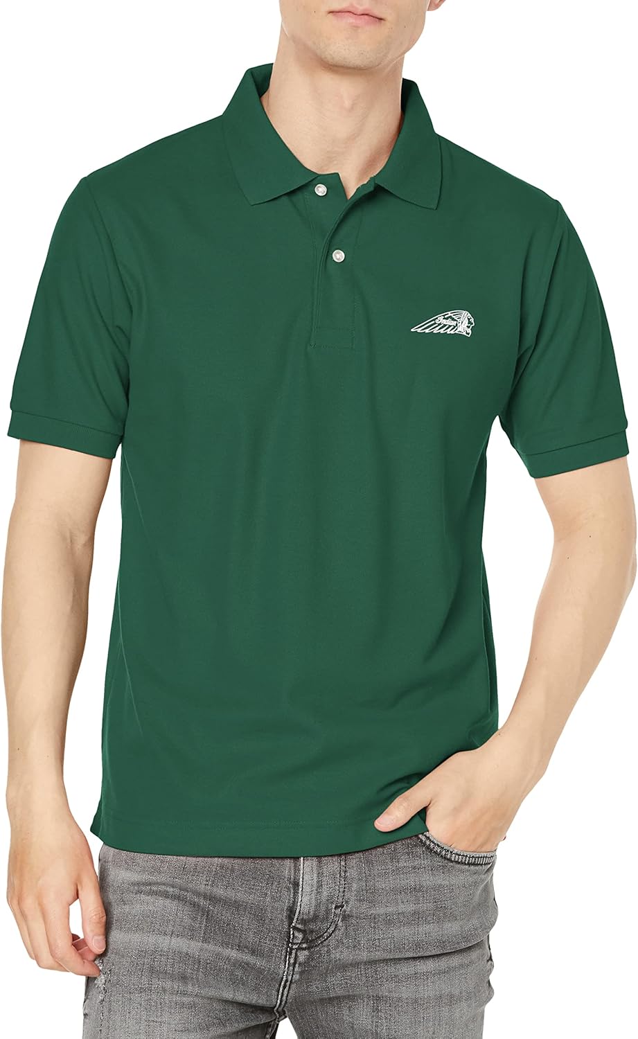 

Индийская рубашка-поло IC-2708 из сухого пике, Headmark Indian, зеленый