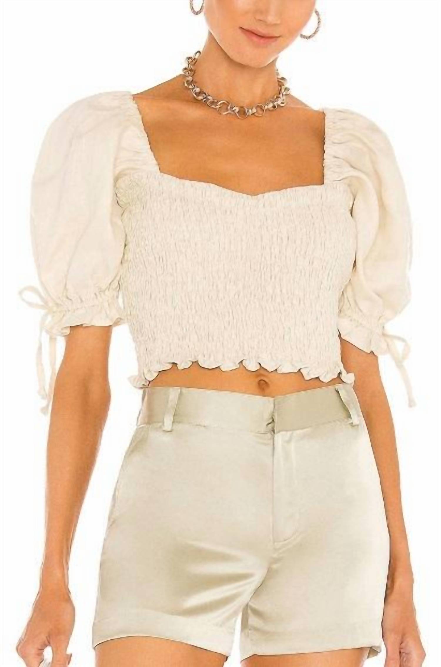 

Топ Lisanza в цвете Plain Cream FAITHFULL THE BRAND