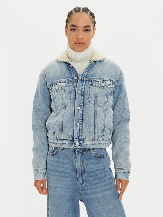 

Джинсовая куртка стандартного кроя Calvin Klein Jeans, синий