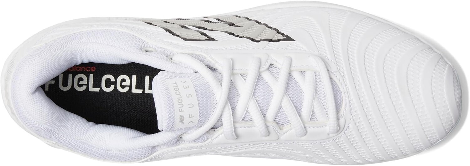 Бутсы FuelCell FUSE v4 Metal New Balance, цвет Optic White/Raincloud — фото 2