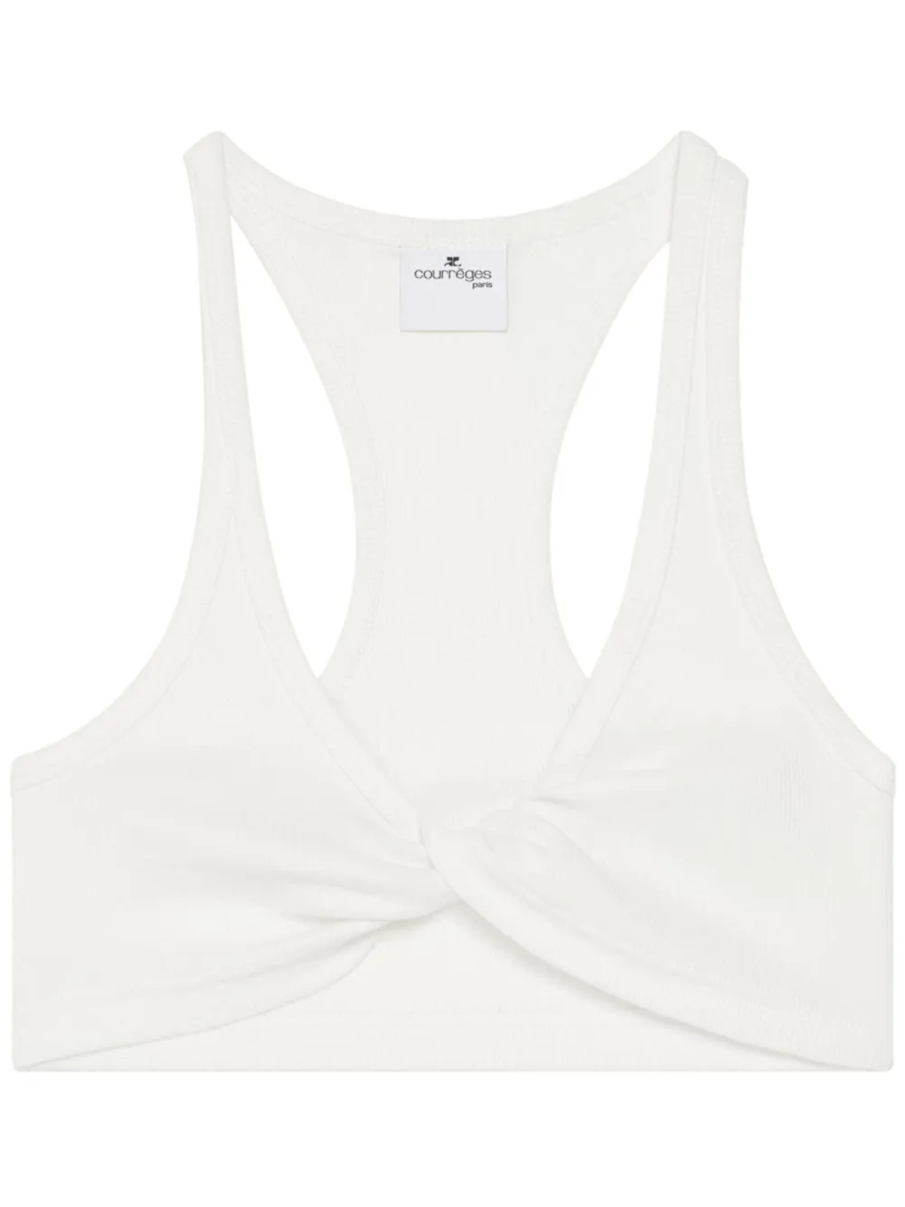 

Топ Courrèges Twist с отделкой, белый