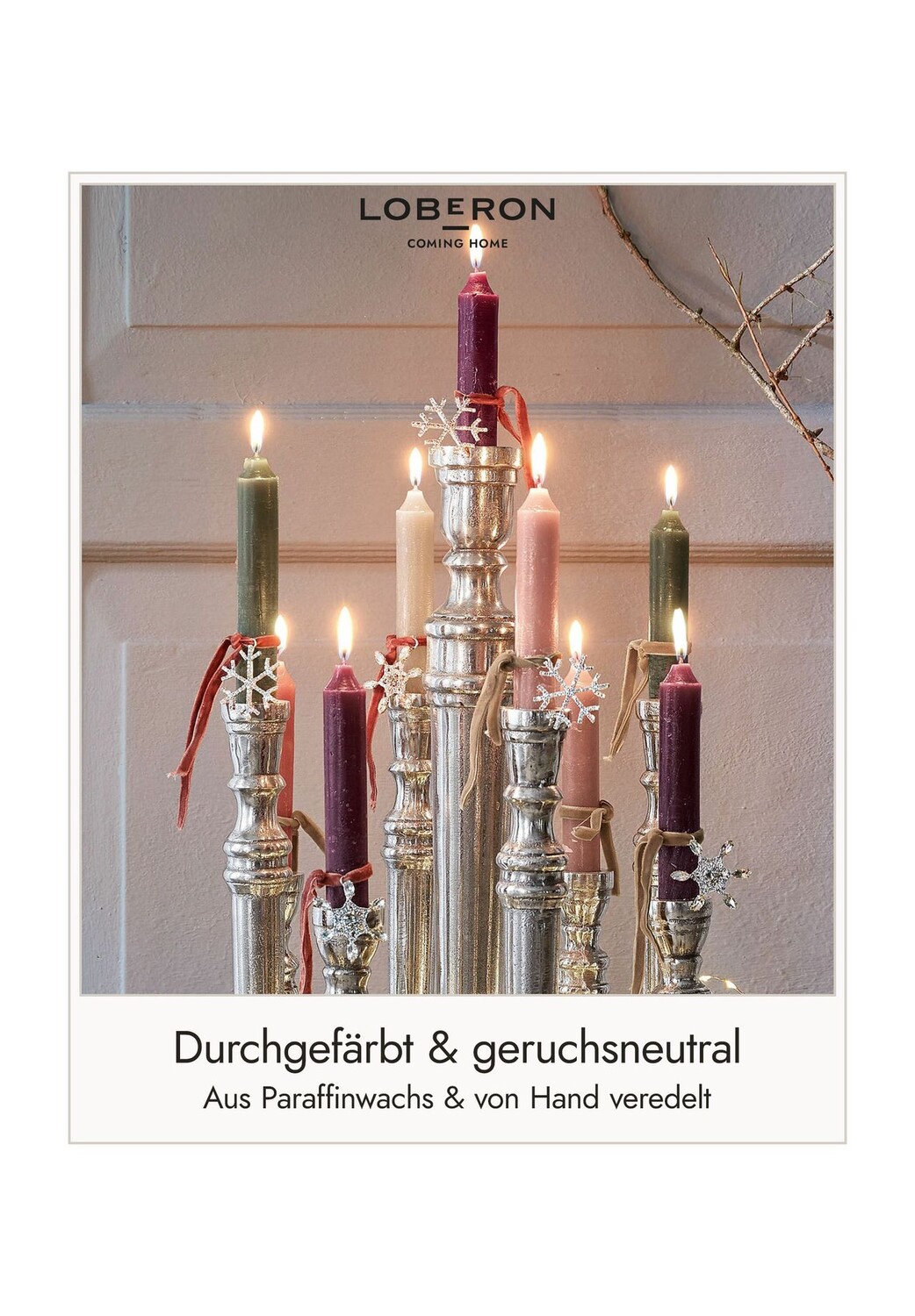 

Набор свечей Bauceau из 12 разноцветных Loberon, bunt