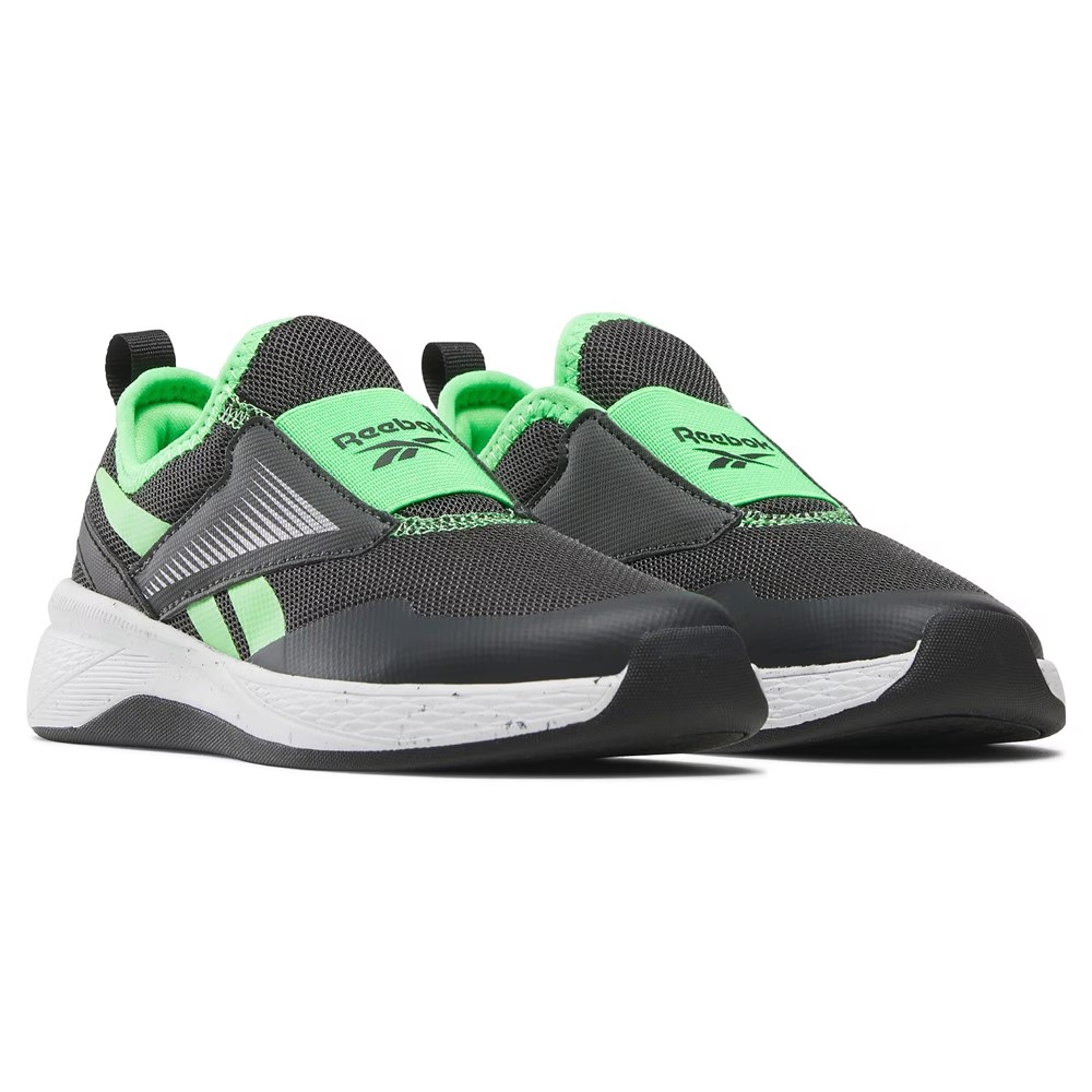 

Детские кроссовки-слёзки Reebok nano play для малышей/подростков, grey/black/lime