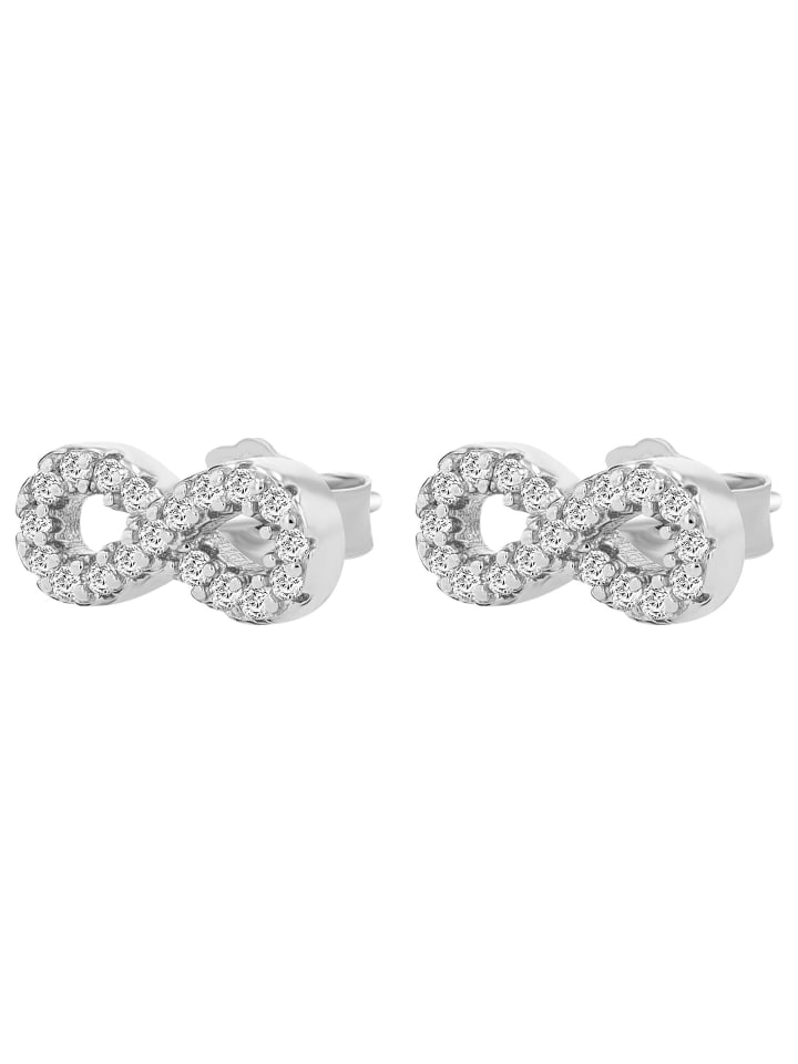 

Adeliás Женские серьги - серьги-гвоздики в виде символа бесконечности из серебра 925 пробы