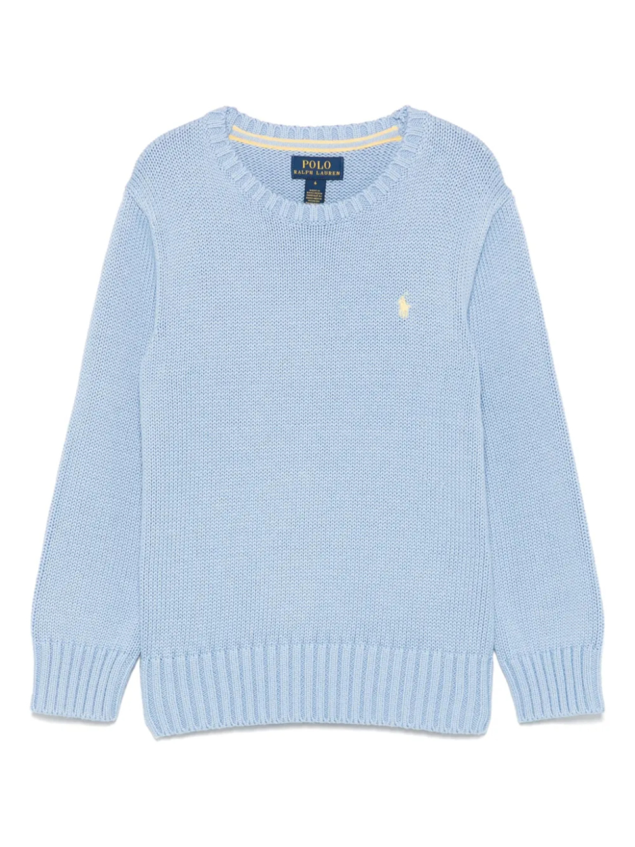 

POLO RALPH LAUREN KIDS хлопковый джемпер, синий