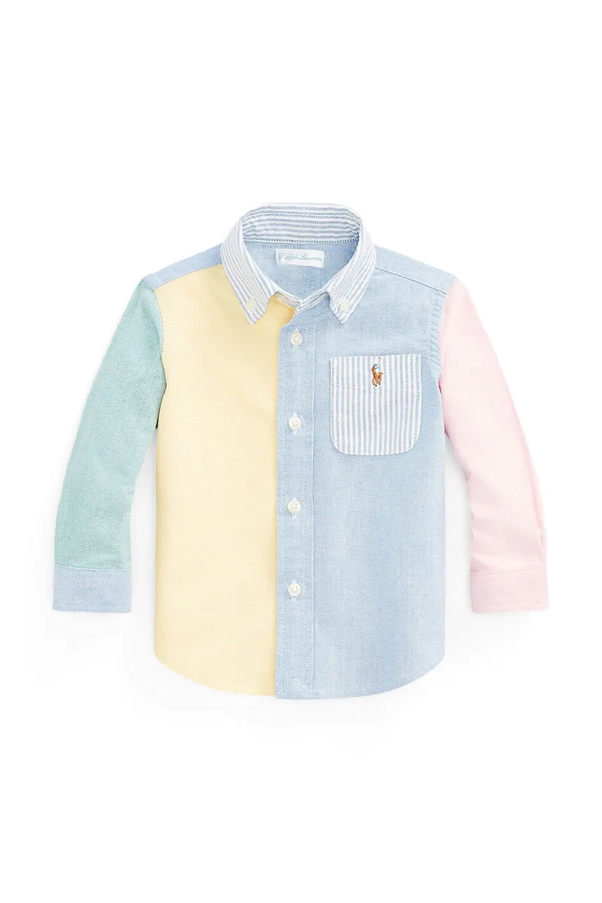 

Хлопковая рубашка для детей Polo Ralph Lauren, мультиколор