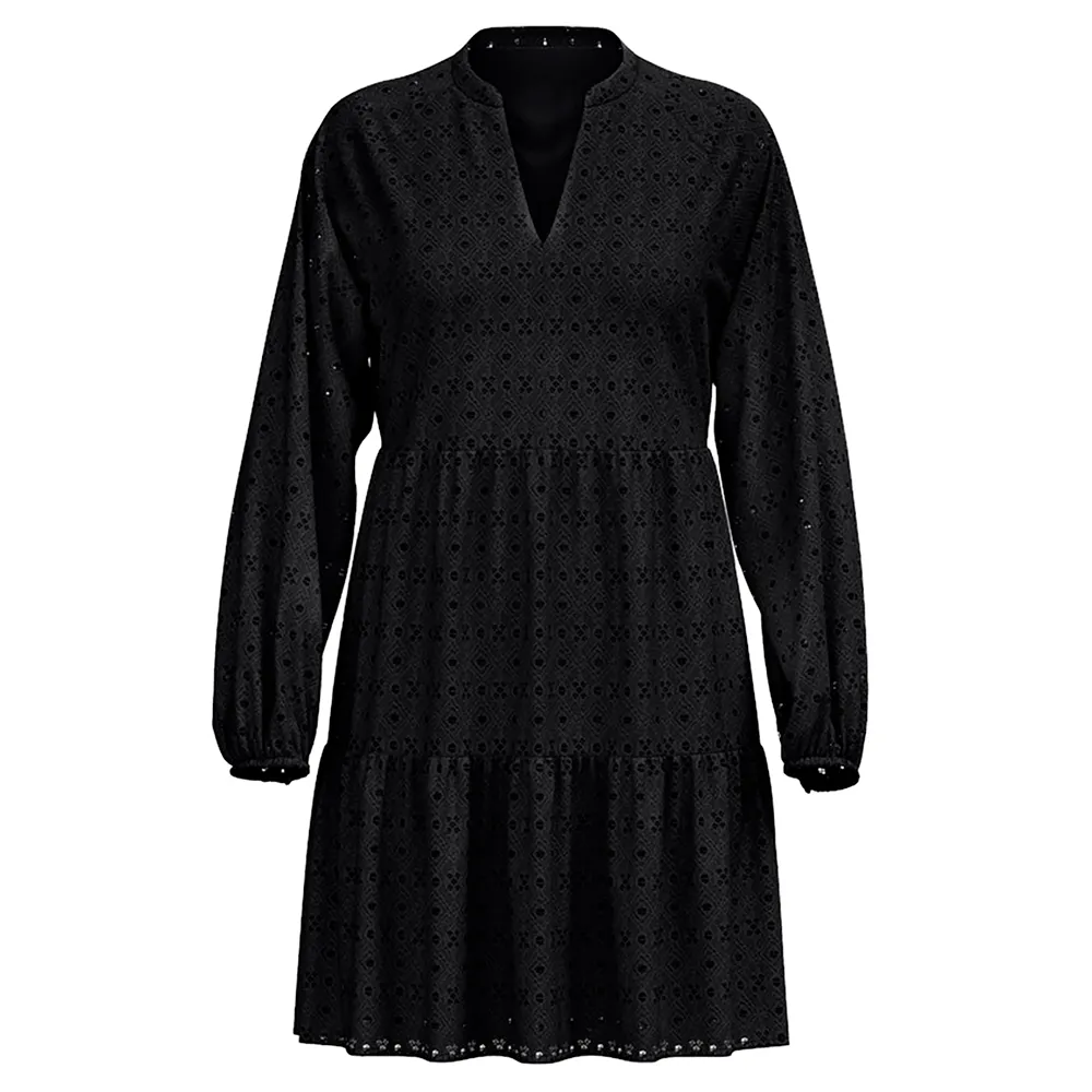 

Платье Object Laila Gia long sleeve midi, черный