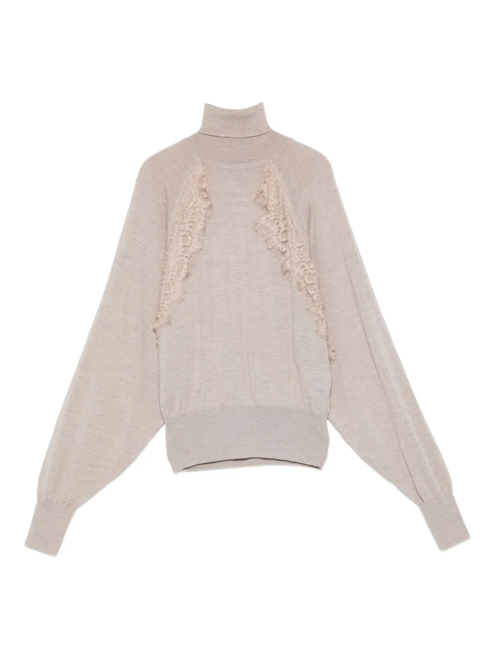 

Водолазка с кружевной вставкой LIU JO, нейтральный