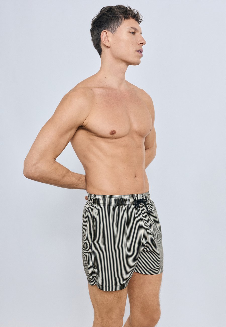 

Шорты для плавания Emporio Armani STRIPES BOXER, Black/Beige, Черный, Шорты для плавания Emporio Armani STRIPES BOXER, Black/Beige