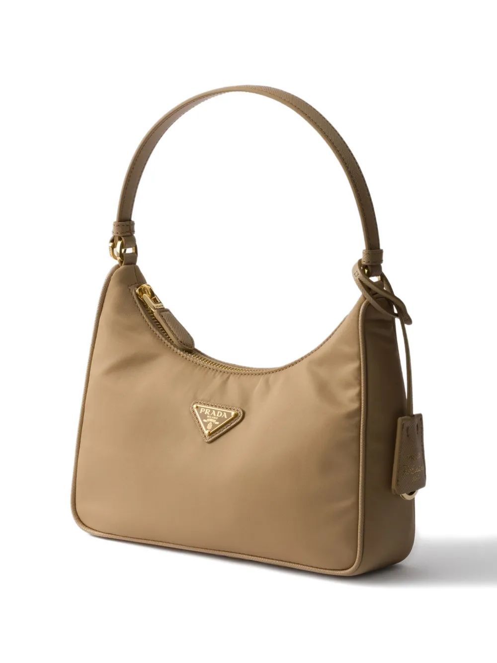 Мини-сумка-тоут Re-Edition 2005 на молнии Prada, бежевый — фото 3