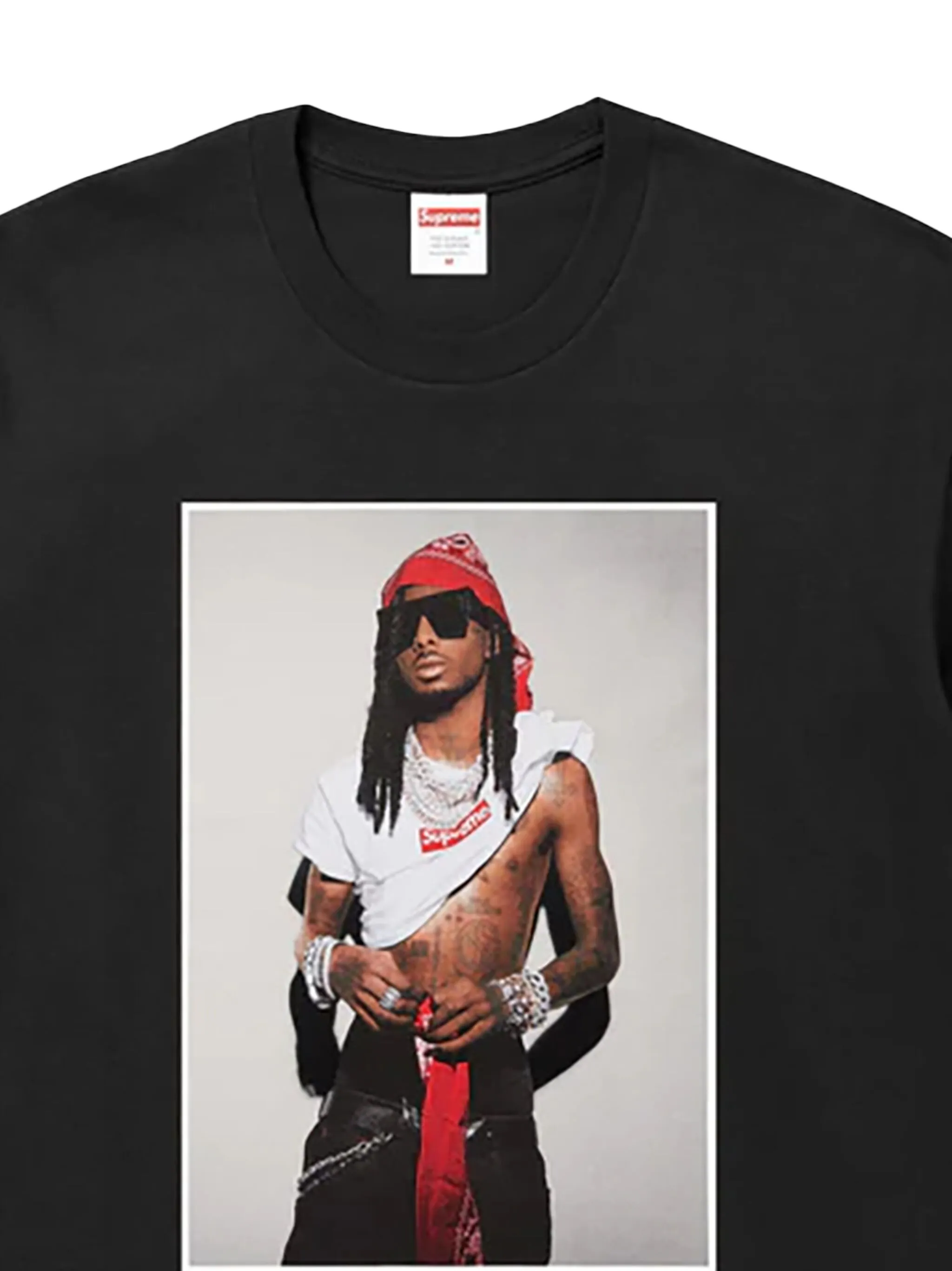 Футболка Playboi Carti Supreme, черный — фото 2