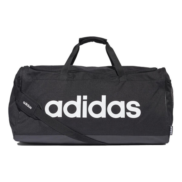 

Сумка linear logo duffel bag large 'black white' Adidas, черный