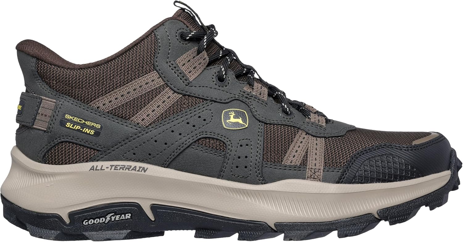 Мужские слипоны Skechers John Deere Equalizer 5.0 с высоким верхом, вдохновленные трейлом, Brbk — фото 2