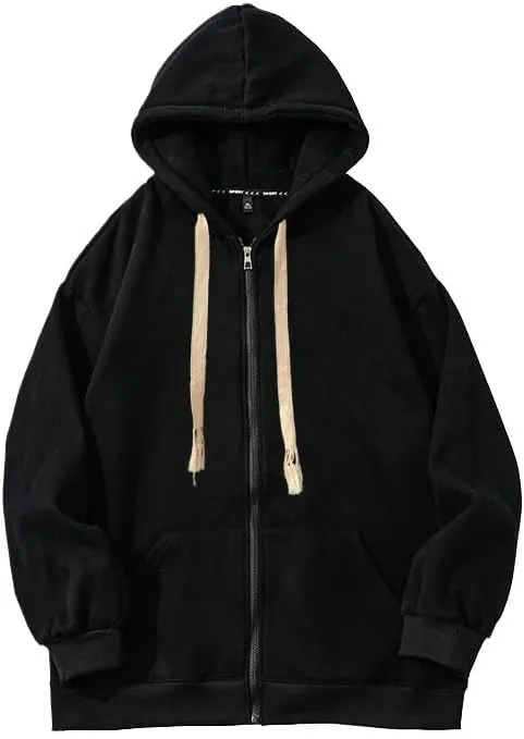 

Мужская худи с молнией и длинными рукавами Y2K оверсайз LAPUNIOT