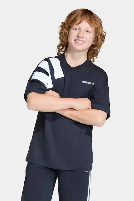 Футболка детская из хлопка T-shirt bawełniany dziecięcy Adidas Originals, черный