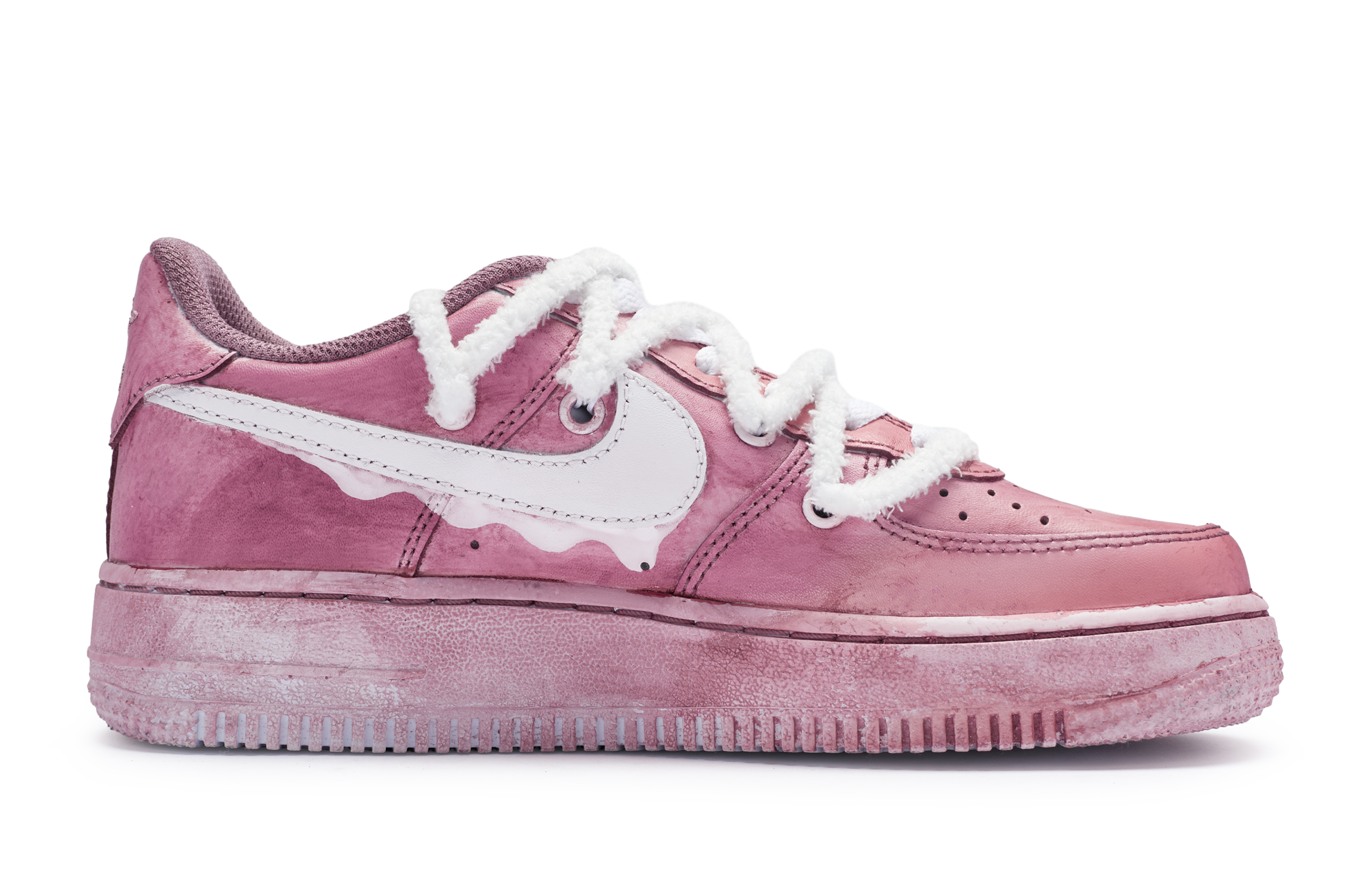 

Кроссовки Nike Air Force 1 Skateboard Shoes Women's Low-Top White Pink