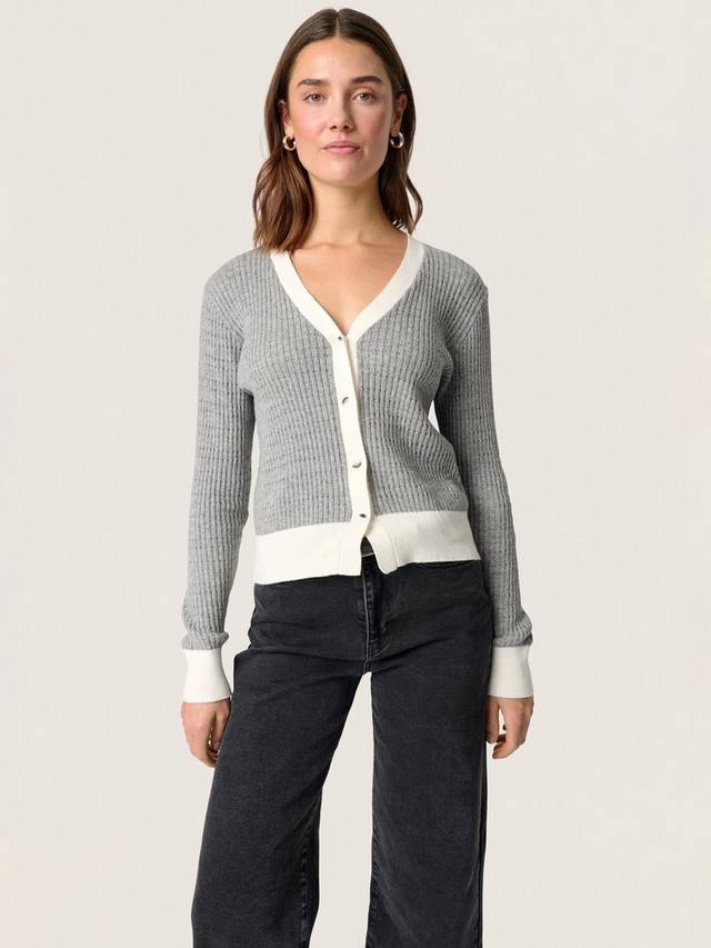 

Двухцветный кардиган sanja Soaked In Luxury, цвет Grey/White