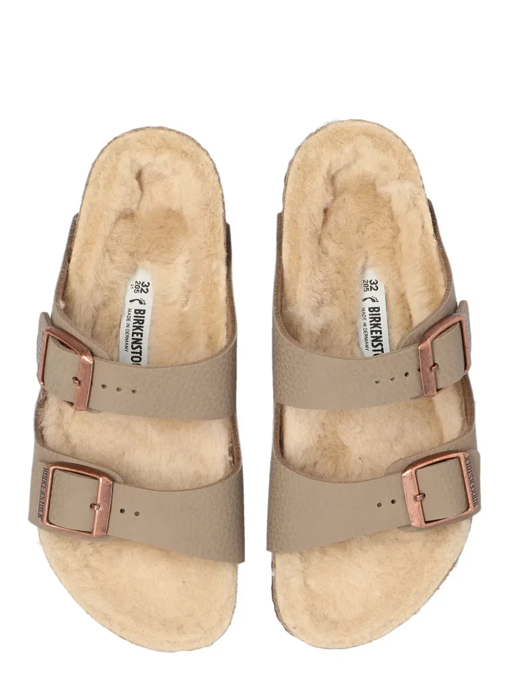Сандалии Arizona Birkenstock Kids, бежевый — фото 4