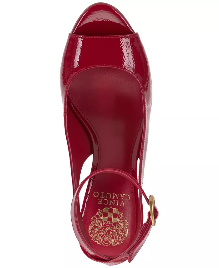 Женские туфли-лодочки Pavles с открытым носком Vince Camuto, красный — фото 4