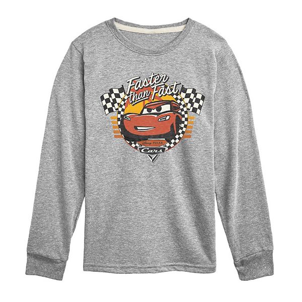 

Футболка с принтом для мальчиков 8-20 лет distressed long sleeve Disney / Pixar, Athletic Heather