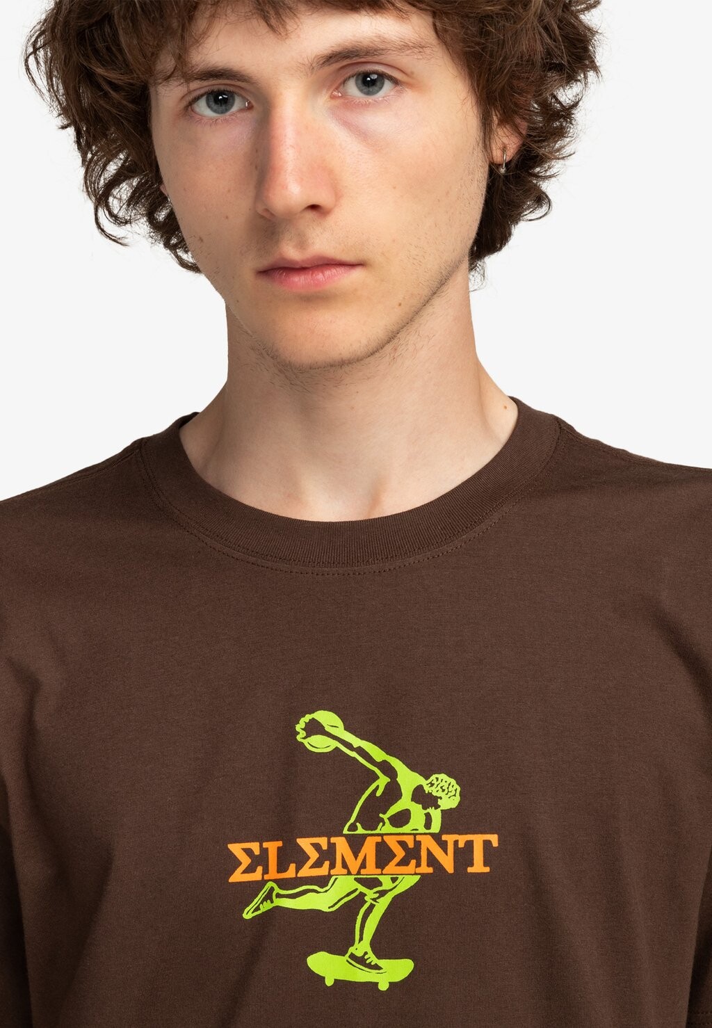

Футболка с принтом Element, коричневый