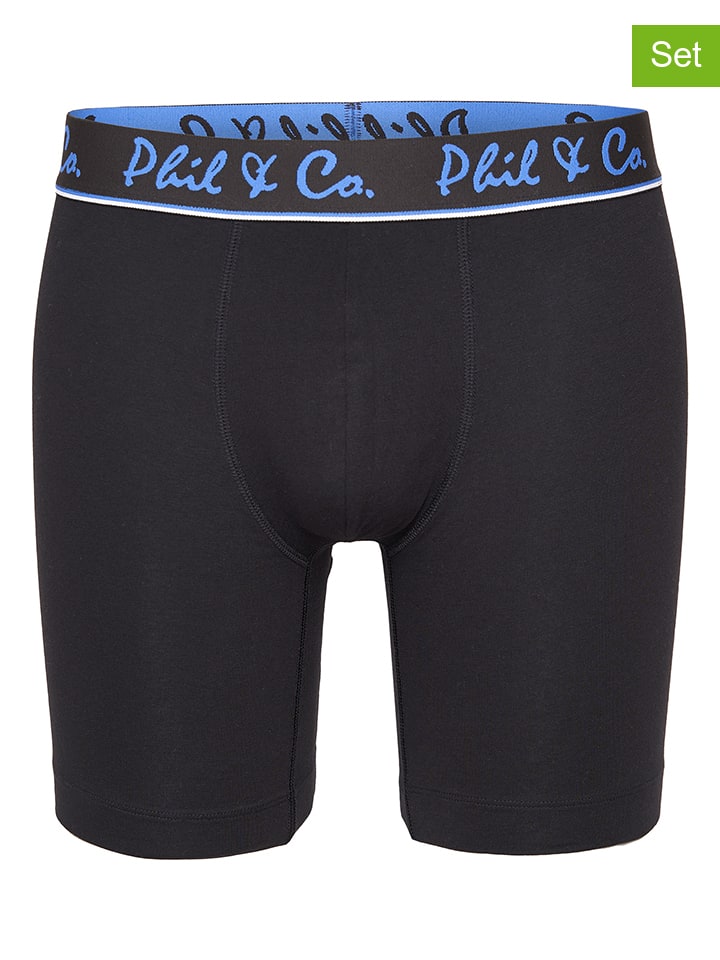 

Phil & Co. Berlin Комплект из 3 штук: боксерские трусы черно-синего цвета