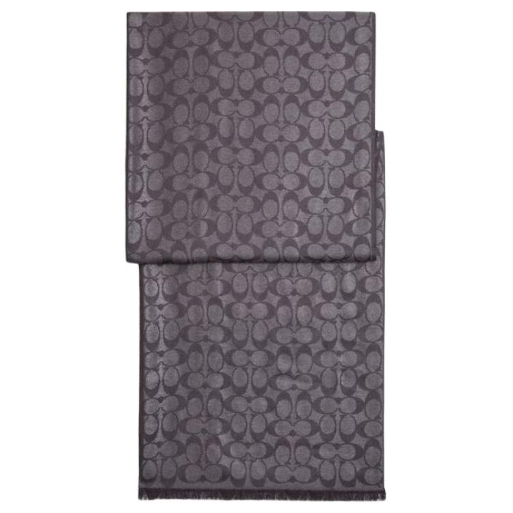 

COACH Модал, вискоза, шерсть, металлик, шарф унисекс Black