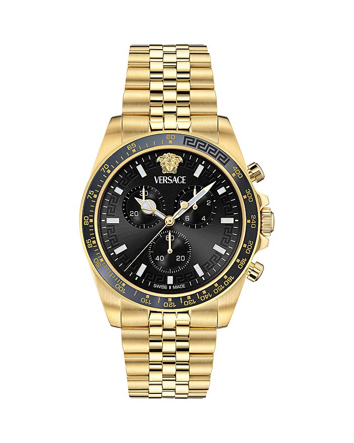 

Грека Chrono Wave хронограф, часы, 43 мм Versace, черный