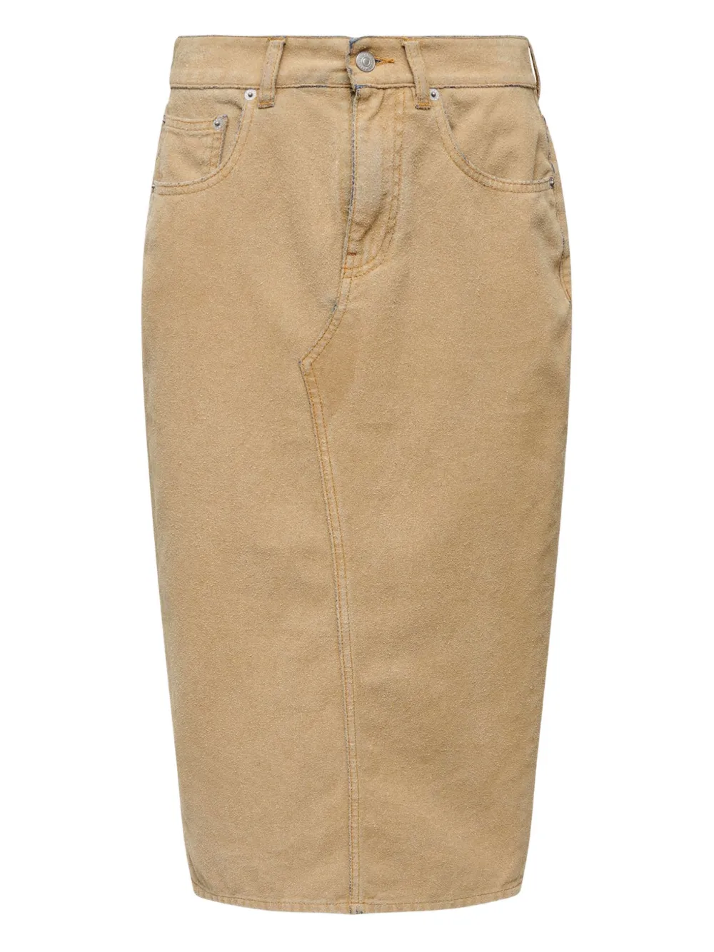 

Юбка миди MM6 Maison Margiela, бежевый