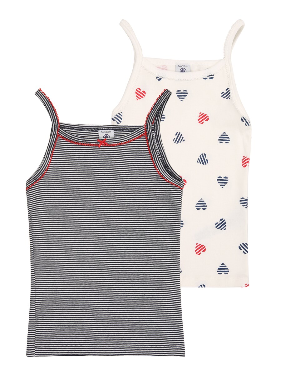 

Майка PETIT BATEAU, цвет Navy/White